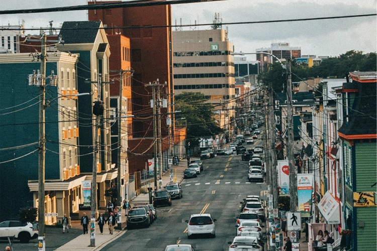 Street view of St. John's Newfoundland taken by With Care Media.